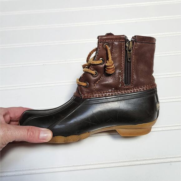 Sperry Port Girls Saltwater Duck Boots - Picture 6 of 13